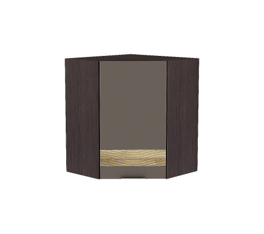Шкаф верхний угловой Терра DL, цвет: Смоки Софт