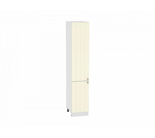 Шкаф пенал с 2-мя дверцами Прованс, цвет: Ваниль