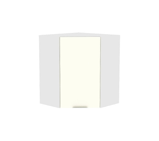 Шкаф верхний угловой Терра, цвет: Ваниль софт