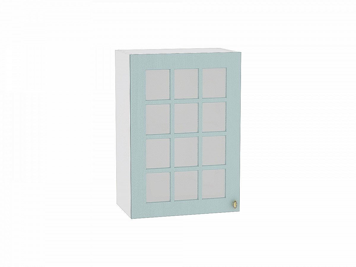 Шкаф верхний с 1-ой остекленной дверцей Прованс, цвет: Голубой Шкаф верхний с 1-ой остекленной дверцей Прованс, цвет: Голубой