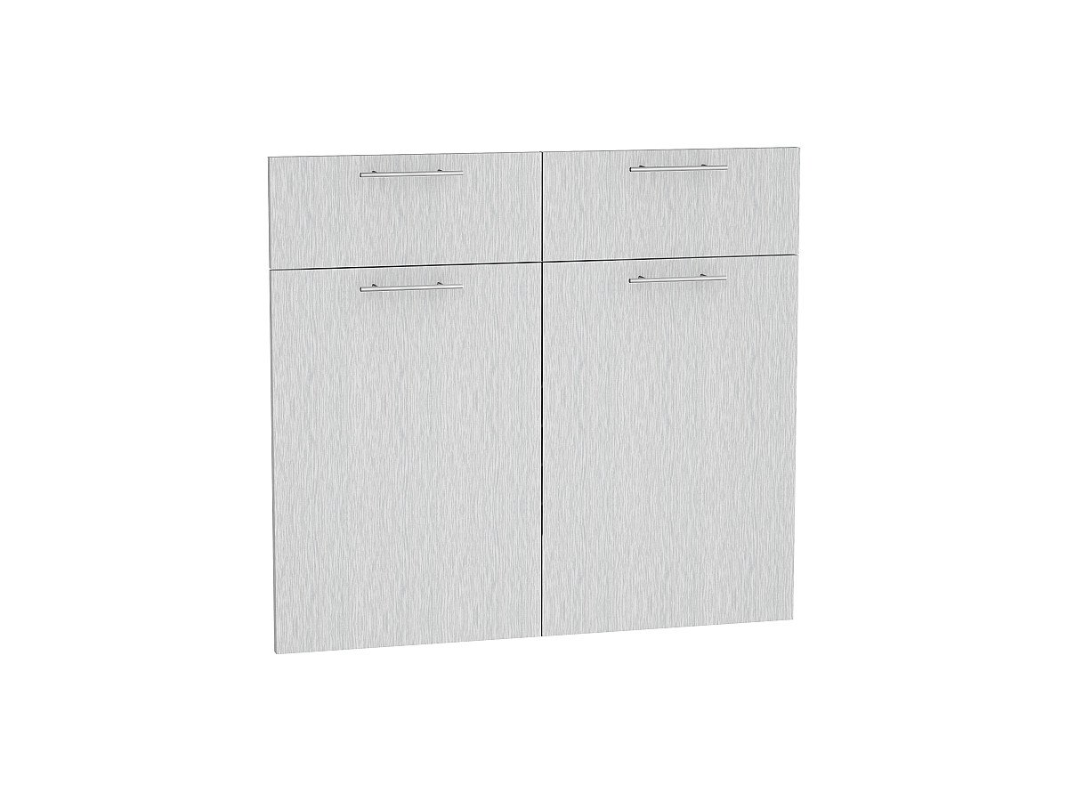 Комплект фасадов Валерия-М для каркаса Ф-51 Н801, цвет: Серый металлик дождь светлый Комплект фасадов Валерия-М для каркаса Ф-51 Н801, цвет: Серый металлик дождь светлый