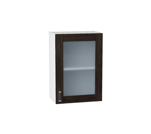 Шкаф верхний с 1-ой остекленной дверцей Лофт, цвет: Wenge Veralinga