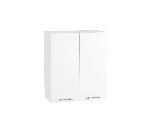 Шкаф верхний с 2-мя дверцами Валерия-М, цвет: Белый глянец