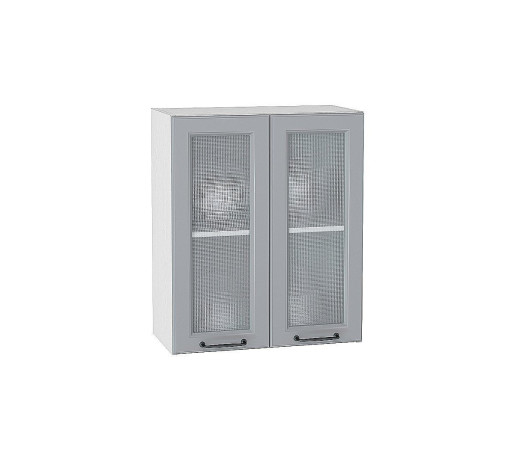 Шкаф верхний с 2-мя остекленными дверцами Ницца, цвет: Magnum