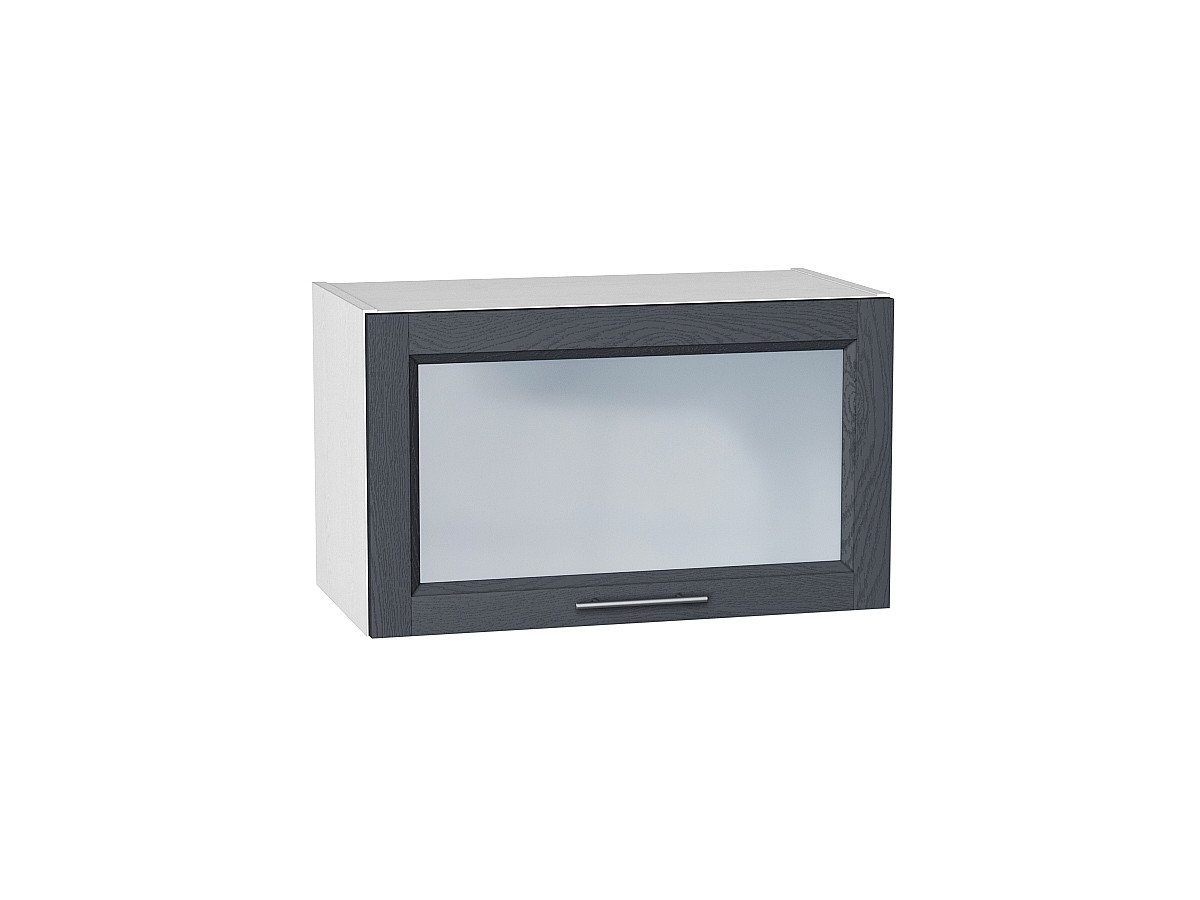 Шкаф верхний горизонтальный остекленный Сканди, цвет: Graphite Softwood Шкаф верхний горизонтальный остекленный Сканди, цвет: Graphite Softwood