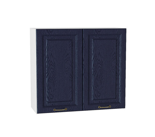 Шкаф верхний с 2-мя дверцами Ницца, цвет: Дуб синий