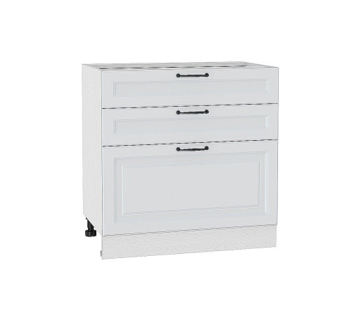 Шкаф нижний с 3-мя ящиками Ницца, цвет: Blanco