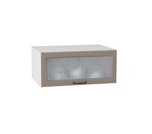 Шкаф верхний горизонтальный остекленный глубокий Ницца, цвет: Omnia