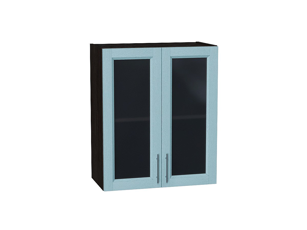 Шкаф верхний с 2-мя остекленными дверцами Сканди, цвет: Sky Wood Шкаф верхний с 2-мя остекленными дверцами Сканди, цвет: Sky Wood