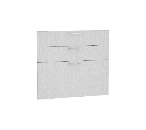 Комплект фасадов Валерия-М для каркаса Ф-53 Н803, цвет: Серый металлик дождь светлый