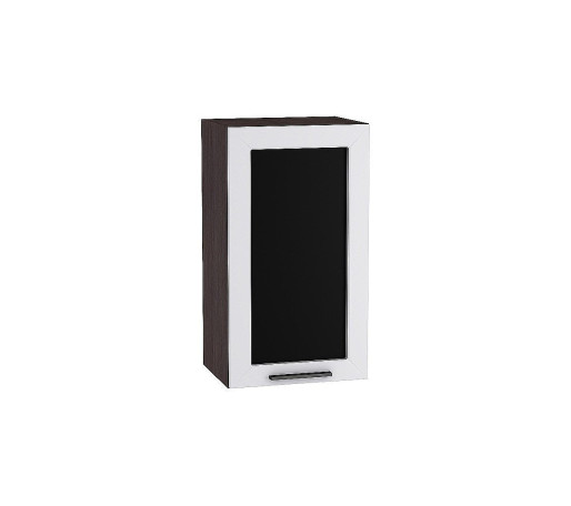 Шкаф верхний с 1-ой остекленной дверцей Глетчер, цвет: Гейнсборо Силк