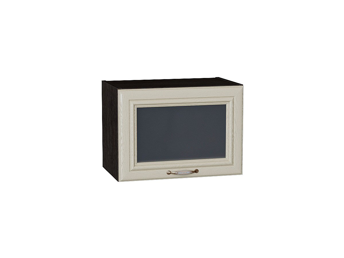 Шкаф верхний горизонтальный остекленный Шале, цвет: Ivory Шкаф верхний горизонтальный остекленный Шале, цвет: Ivory