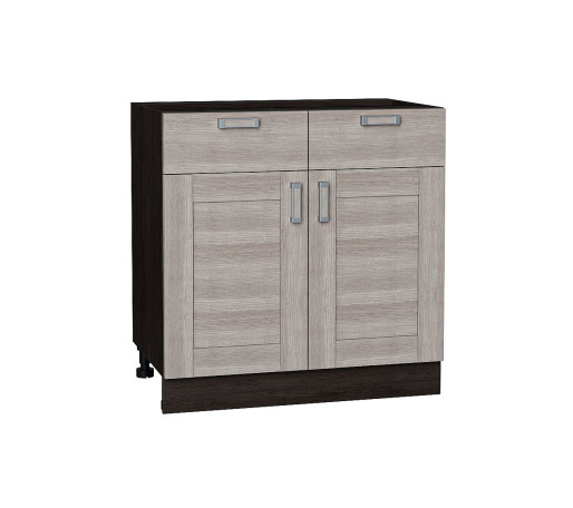 Шкаф нижний с 2-мя дверцами и 2-мя ящиками Лофт, цвет: Cappuccino Veralinga