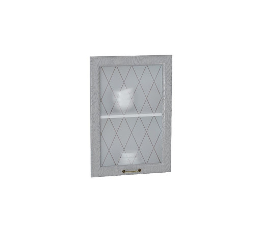 Комплект фасадов Ницца со стеклом для каркаса Ф-35 В500, цвет: Дуб серый