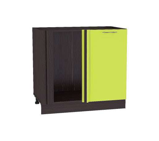 Шкаф нижний угловой Валерия-М, цвет: Лайм глянец