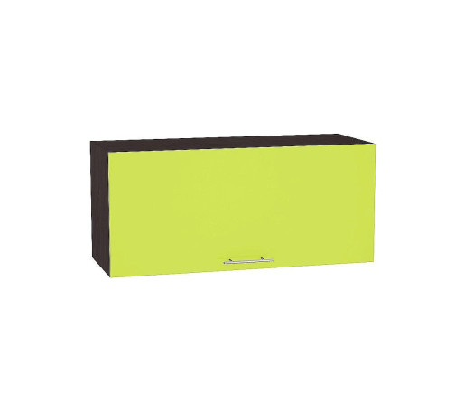 Шкаф верхний горизонтальный глубокий Валерия-М, цвет: Лайм глянец