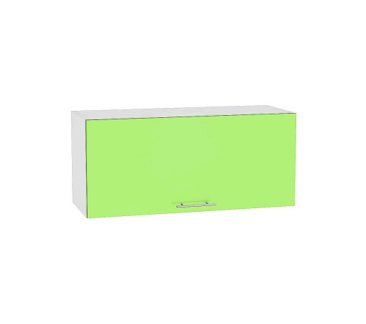 Шкаф верхний горизонтальный глубокий Валерия-М, цвет: Салатовый глянец