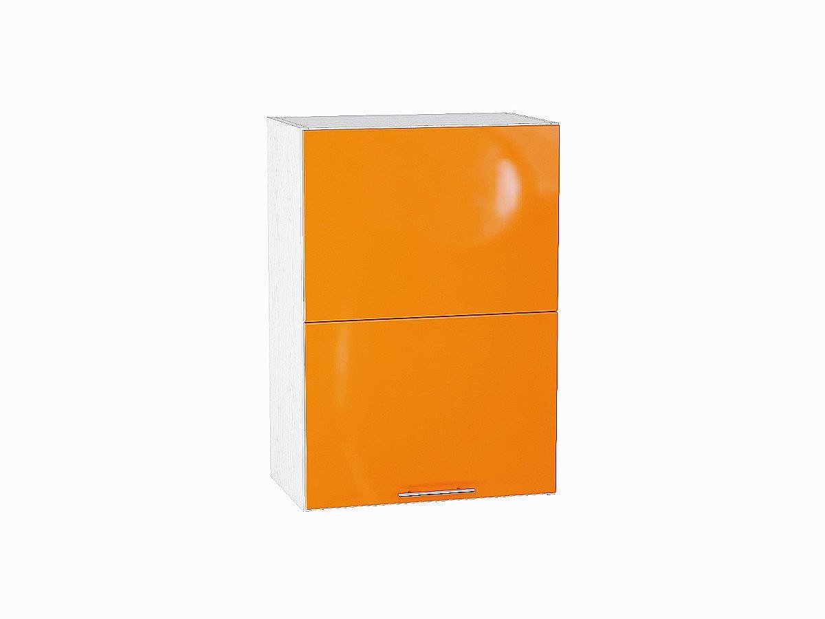 Шкаф верхний горизонтальный с подъемным механизмом Валерия-М, цвет: Оранжевый глянец Шкаф верхний горизонтальный с подъемным механизмом Валерия-М, цвет: Оранжевый глянец