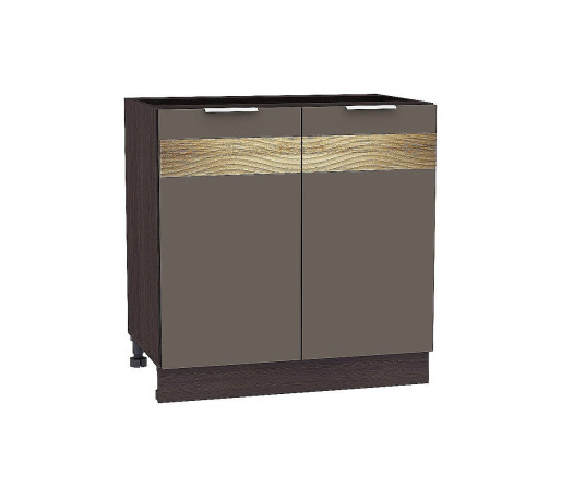 Шкаф нижний с 2-мя дверцами Терра D, цвет: Смоки Софт