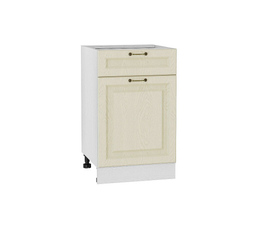 Шкаф нижний с 1-ой дверцей и ящиком Ницца, цвет: Дуб крем