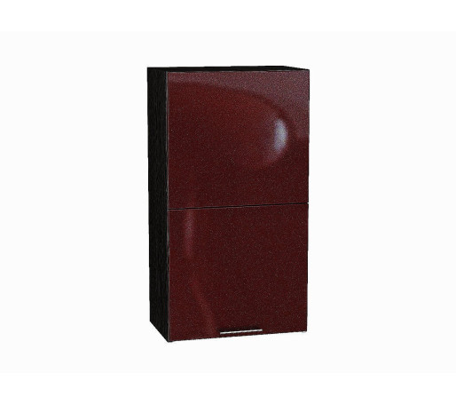 Шкаф верхний горизонтальный с подъемным механизмом Валерия-М, цвет: Гранатовый металлик