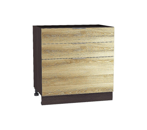 Шкаф нижний с 3-мя ящиками Терра W, цвет: Ель Карпатская