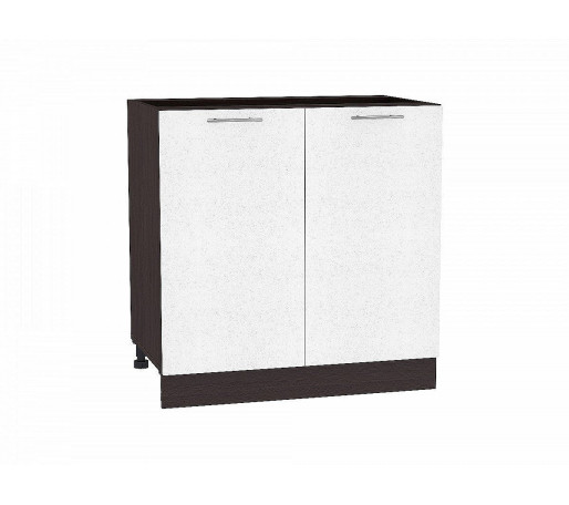 Шкаф нижний с 2-мя дверцами Валерия-М, цвет: Белый металлик