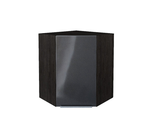 Шкаф верхний угловой Фьюжн, цвет: Anthracite
