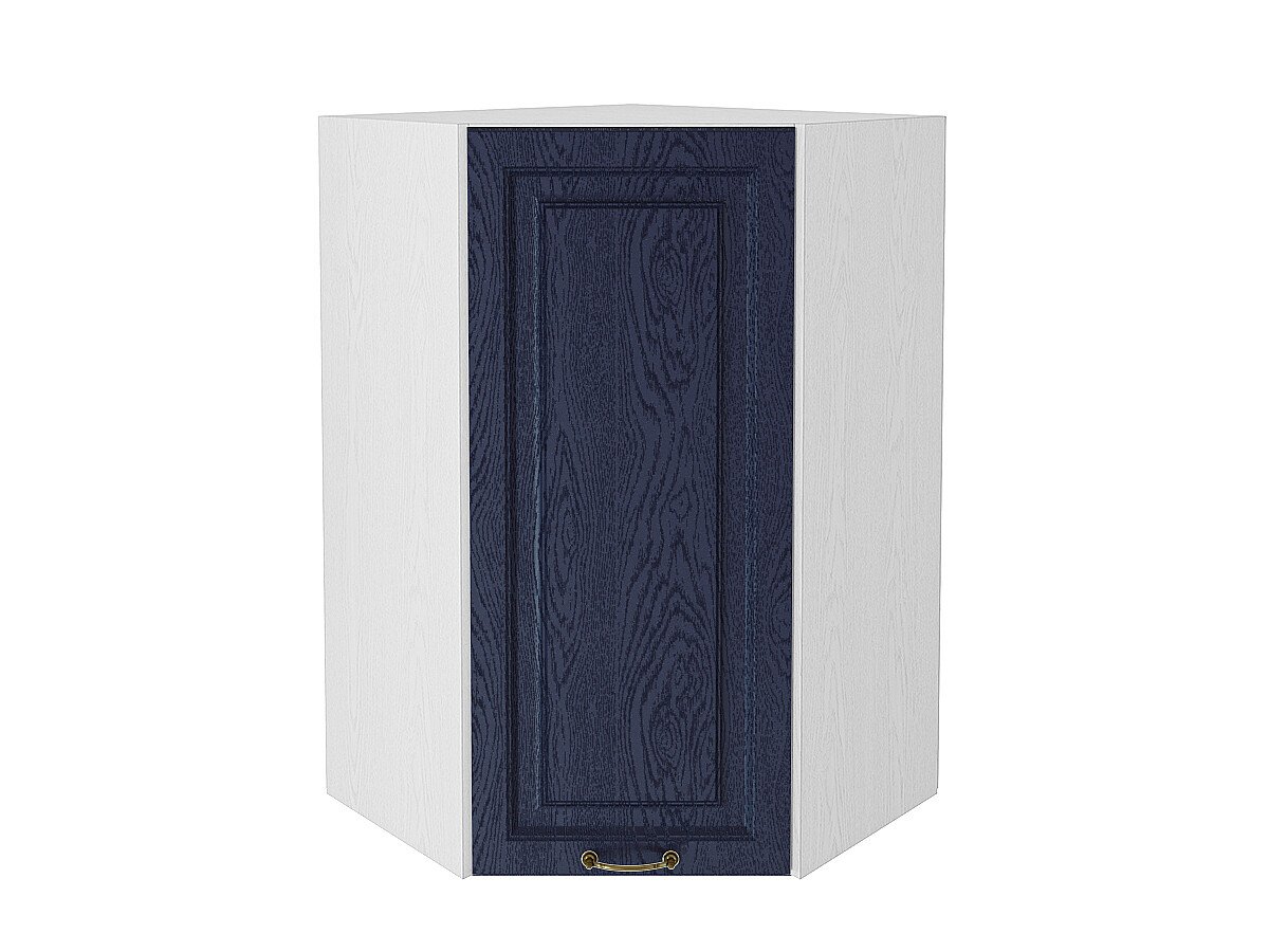 Шкаф верхний угловой Ницца, цвет: Дуб синий Шкаф верхний угловой Ницца, цвет: Дуб синий