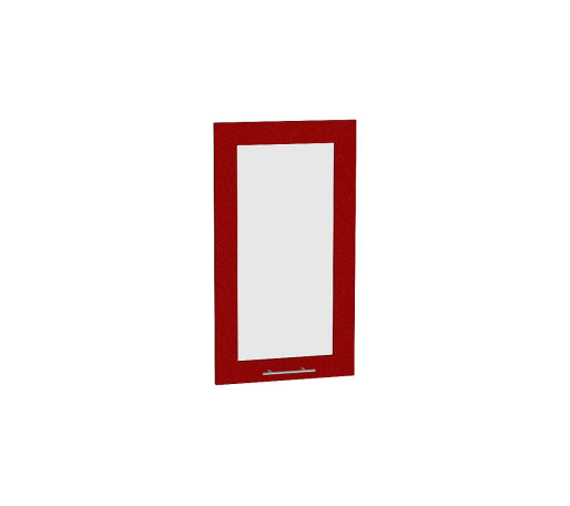 Комплект фасадов Валерия-М со стеклом для каркаса Ф-25Н В409, цвет: Гранатовый металлик