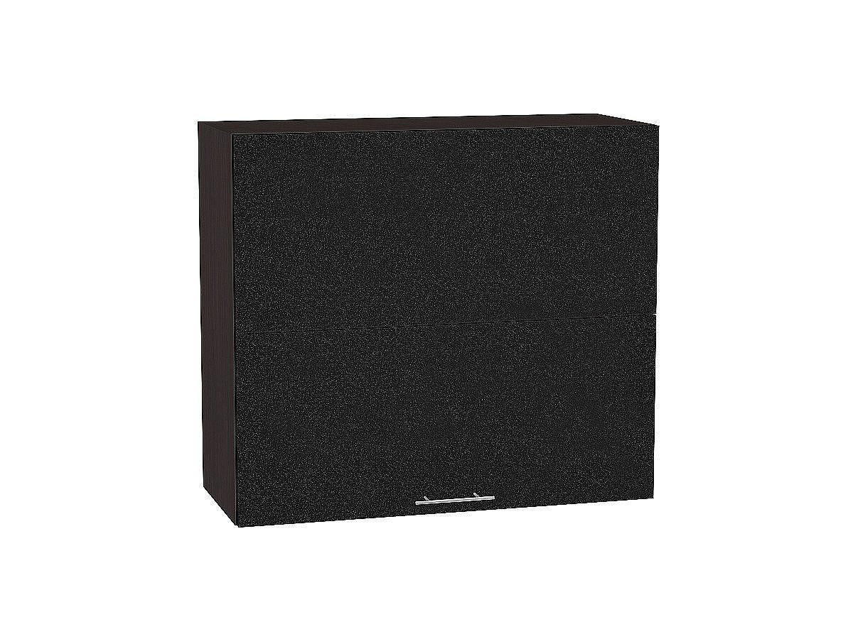 Шкаф верхний горизонтальный с подъемным механизмом Валерия-М, цвет: Черный металлик Шкаф верхний горизонтальный с подъемным механизмом Валерия-М, цвет: Черный металлик