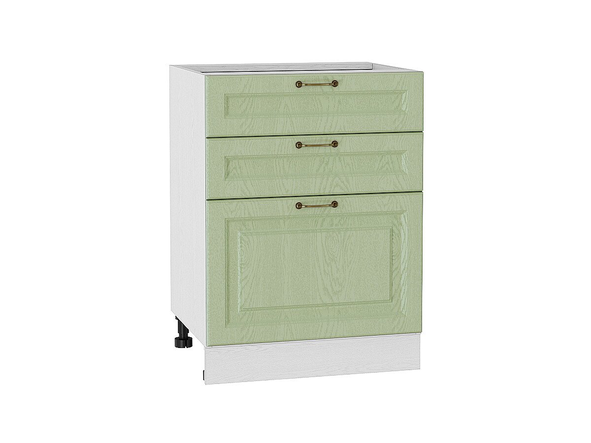 Шкаф нижний с 3-мя ящиками Ницца, цвет: Дуб оливковый Шкаф нижний с 3-мя ящиками Ницца, цвет: Дуб оливковый