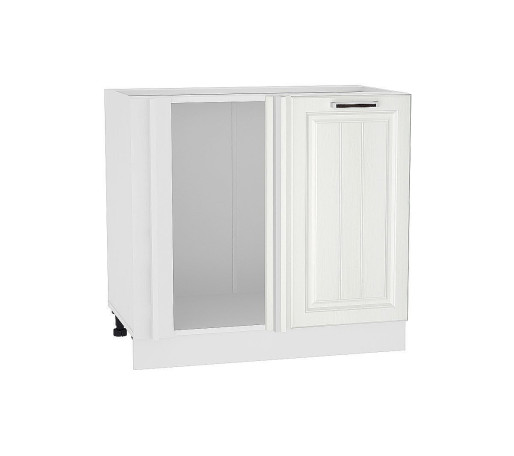 Шкаф нижний угловой Прага, цвет: Белое дерево