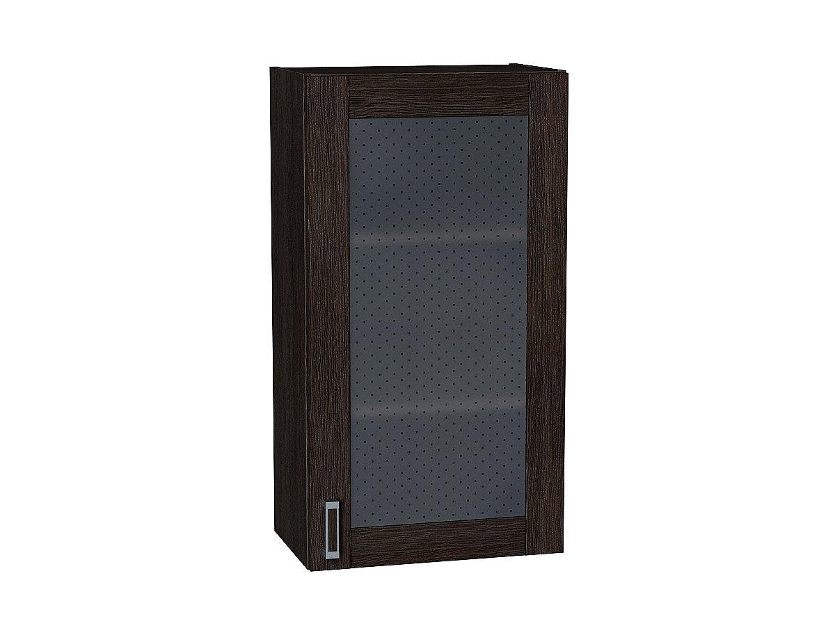 Шкаф верхний с 1-ой остекленной дверцей Лофт, цвет: Wenge Veralinga Шкаф верхний с 1-ой остекленной дверцей Лофт, цвет: Wenge Veralinga