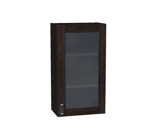 Шкаф верхний с 1-ой остекленной дверцей Лофт, цвет: Wenge Veralinga