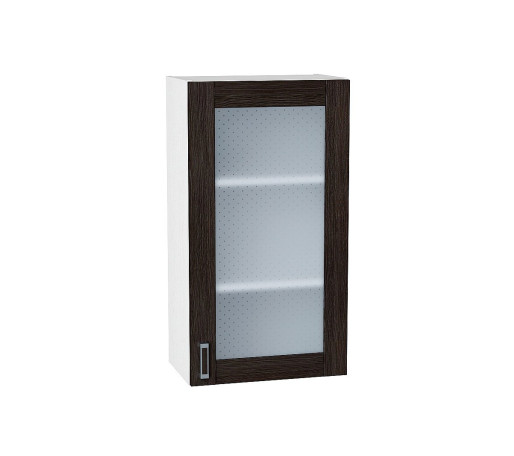 Шкаф верхний с 1-ой остекленной дверцей Лофт, цвет: Wenge Veralinga