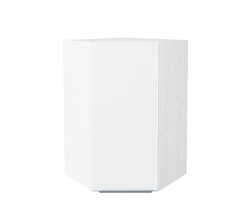 Шкаф верхний угловой Фьюжн, цвет: Silky White