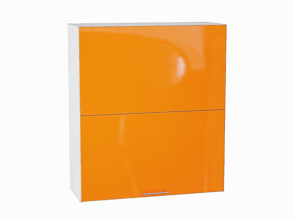 Шкаф верхний горизонтальный с подъемным механизмом Валерия-М, цвет: Оранжевый глянец Шкаф верхний горизонтальный с подъемным механизмом Валерия-М, цвет: Оранжевый глянец