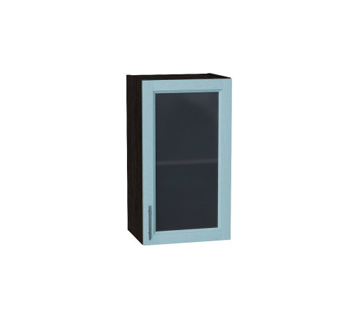 Шкаф верхний с 1-ой остекленной дверцей Сканди, цвет: Sky Wood