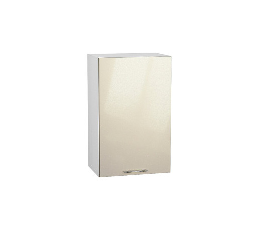 Шкаф верхний с 1-ой дверцей Валерия-М, цвет: Бежевый металлик