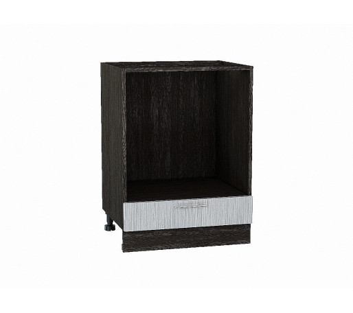 Шкаф нижний под духовку Валерия-М, цвет: Серый металлик дождь светлый