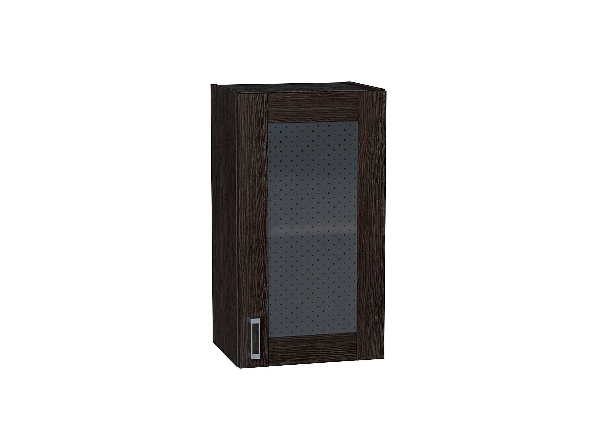 Шкаф верхний с 1-ой остекленной дверцей Лофт, цвет: Wenge Veralinga Шкаф верхний с 1-ой остекленной дверцей Лофт, цвет: Wenge Veralinga