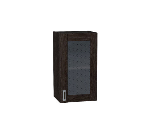 Шкаф верхний с 1-ой остекленной дверцей Лофт, цвет: Wenge Veralinga