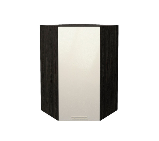 Шкаф верхний угловой Валерия-М, цвет: Бежевый металлик