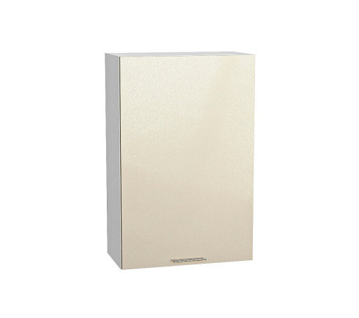 Шкаф верхний с 1-ой дверцей Валерия-М, цвет: Бежевый металлик
