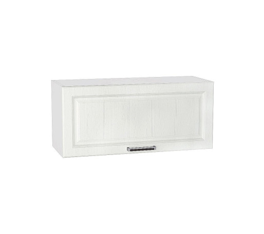 Шкаф верхний горизонтальный глубокий Прага, цвет: Белое дерево