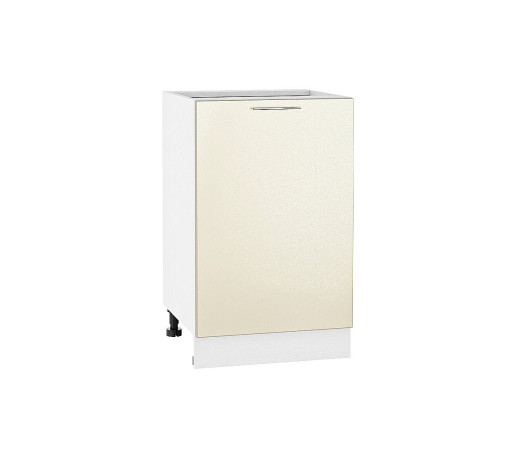 Шкаф нижний с 1-ой дверцей Валерия-М, цвет: Бежевый металлик