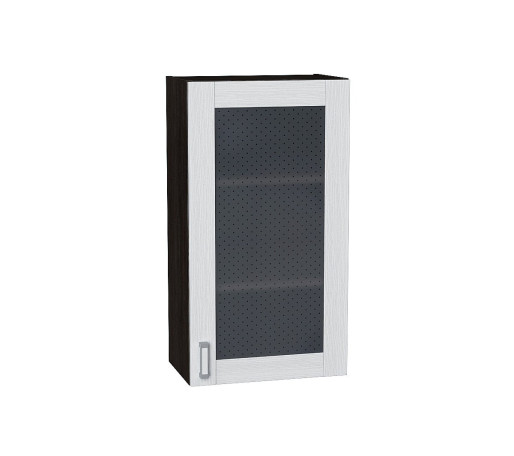 Шкаф верхний с 1-ой остекленной дверцей Лофт, цвет: Snow Veralinga