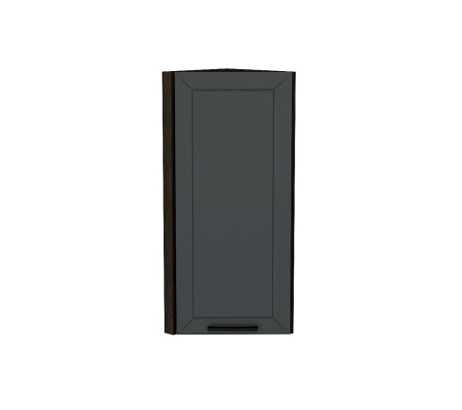 Шкаф верхний торцевой Глетчер, цвет: Маренго Силк