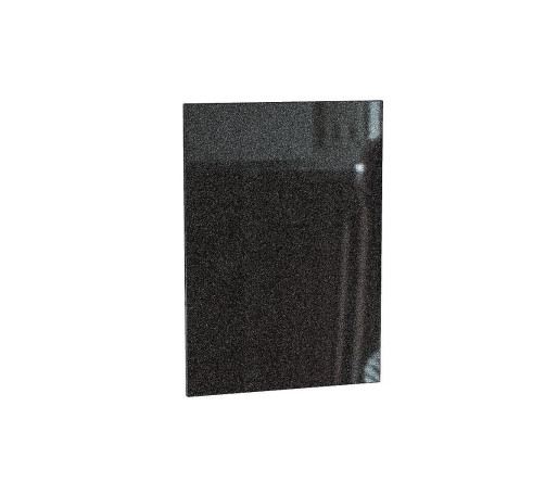 Торцевой фасад Валерия-М для нижнего шкафа Ф-94, цвет: Черный металлик